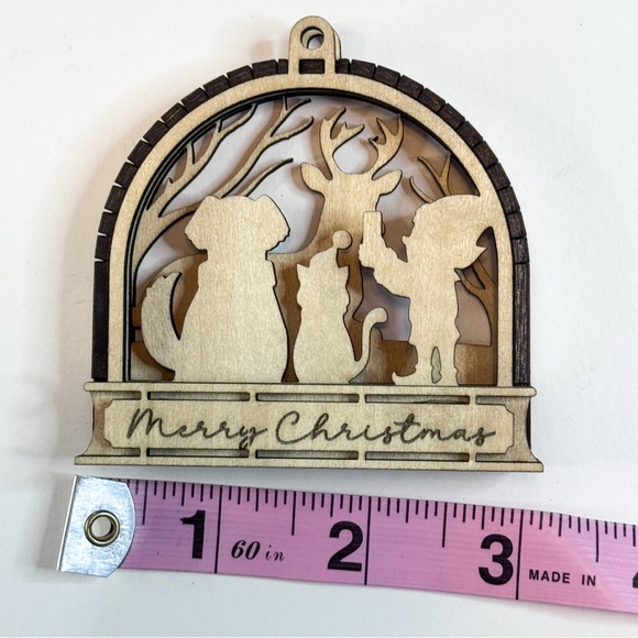 3/$20 Layered Wood Ornament – Selfie - Picture 4 of 7